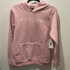 Spyder Pink Logo Pullover Hoodie